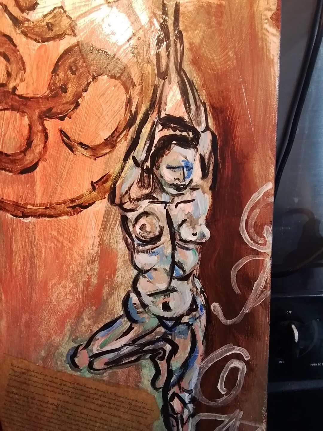 Mix Media "Balance",2010, by artist J. Lynch 12x24" - photo 2