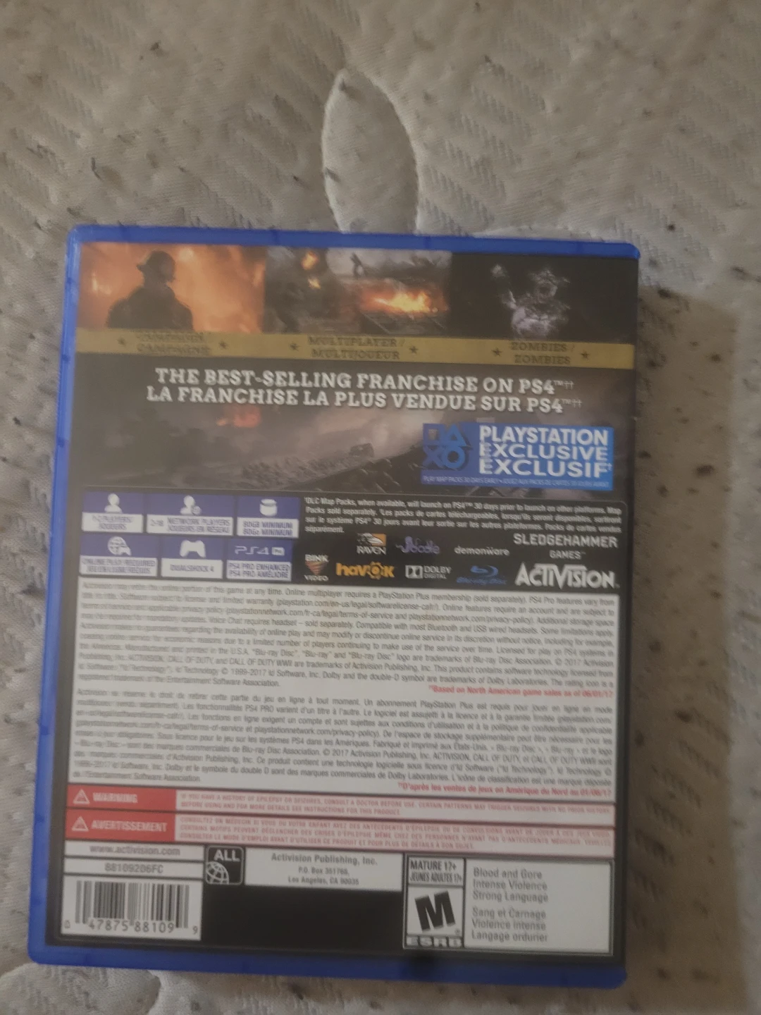 Playstation 4 Call of Duty WWII Game - photo 3