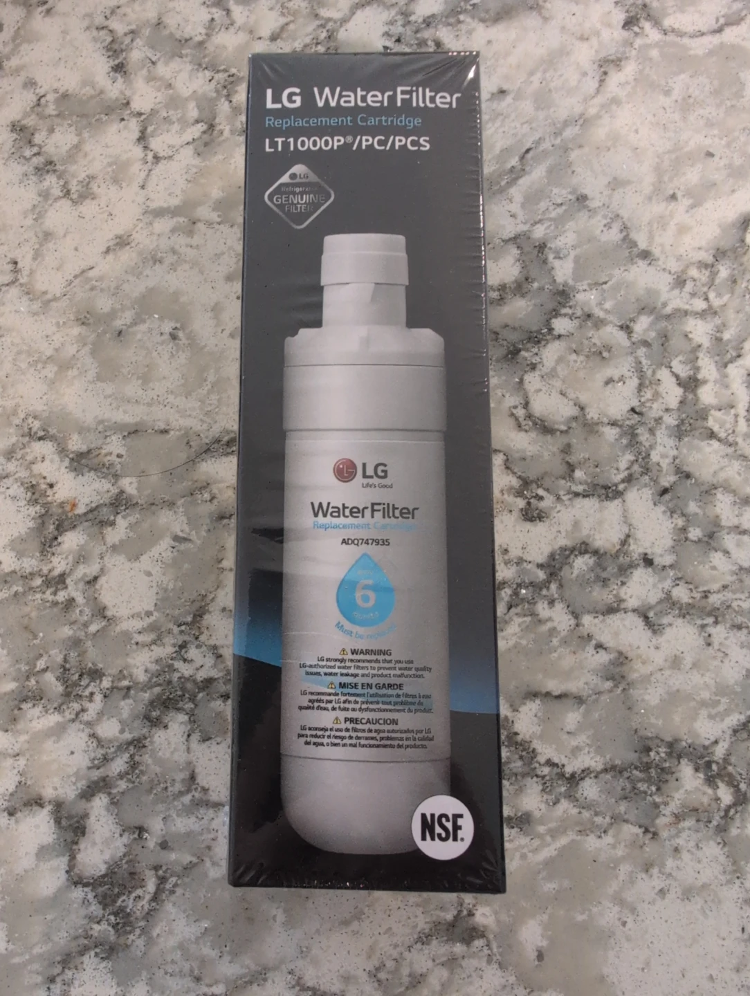 Brand new LG Water Filter Replacement Cartridge LT1000PC/PCS