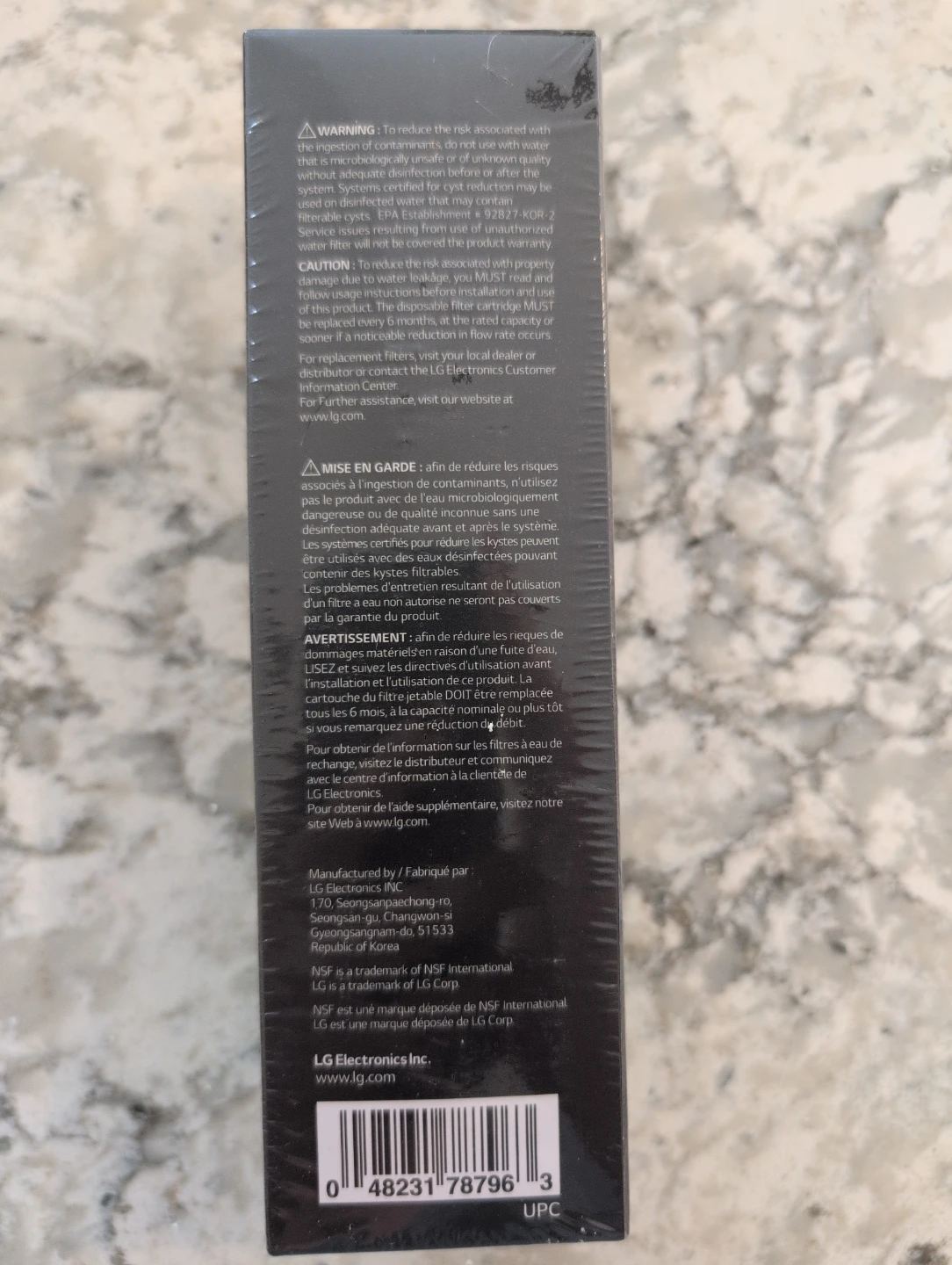 Brand new LG Water Filter Replacement Cartridge LT1000PC/PCS - photo 4