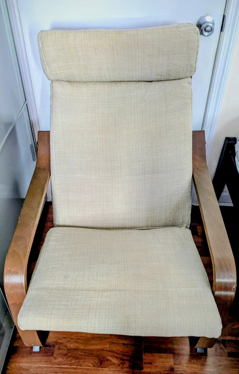 Ikea Poang Armchair Brown / Hillared beige