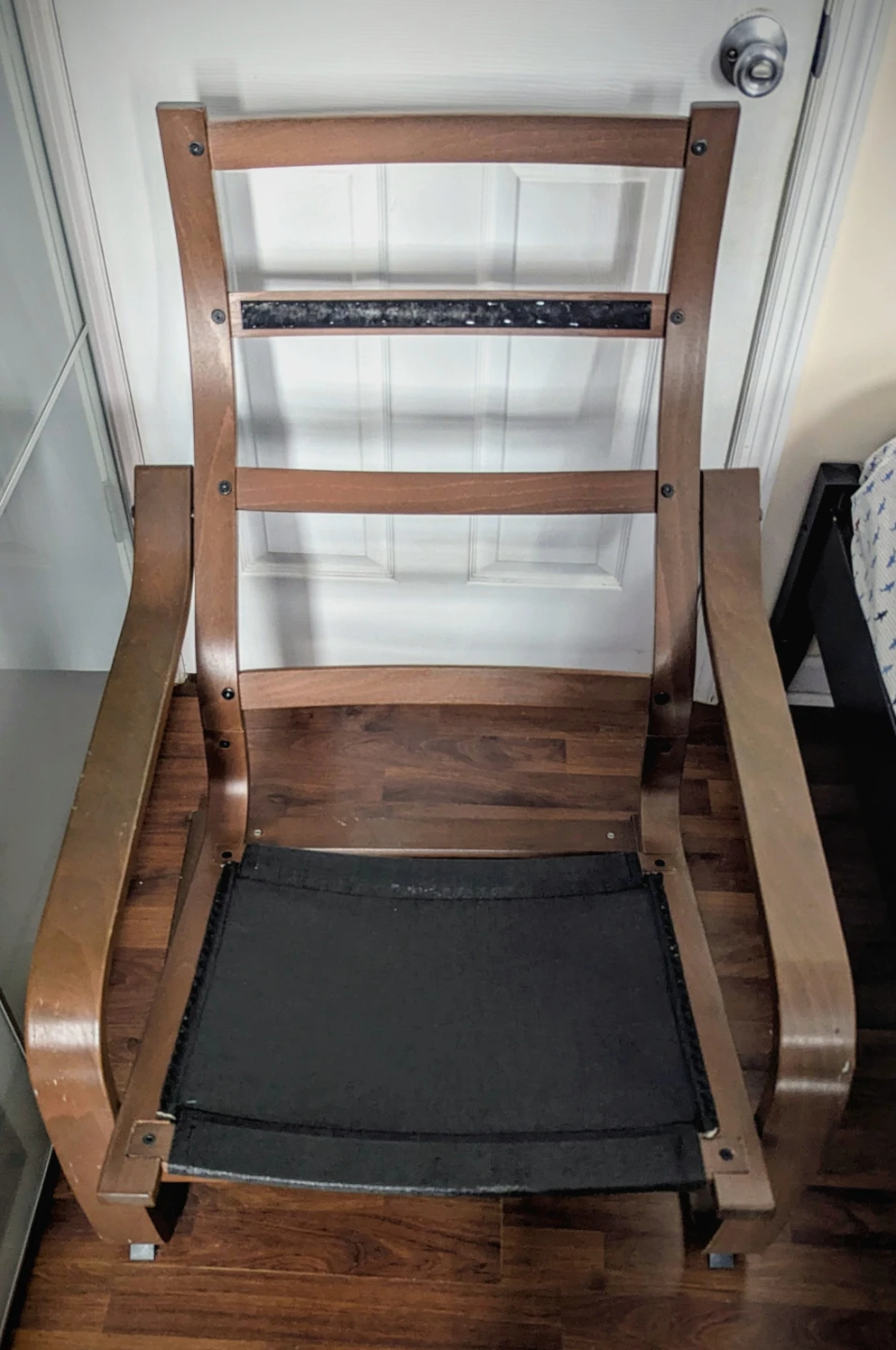Ikea Poang Armchair Brown / Hillared beige - photo 3