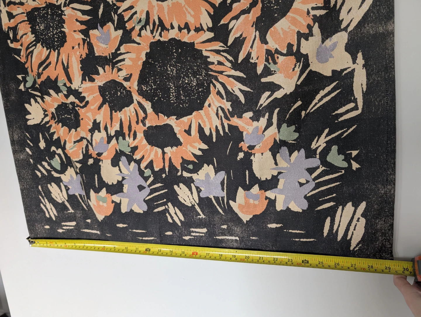 Urban Outfitters Woodblock Sunflower Tapestry - photo 3