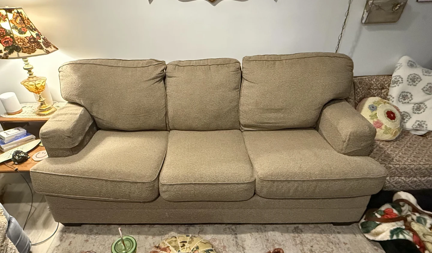 Tan Fabric Sofa