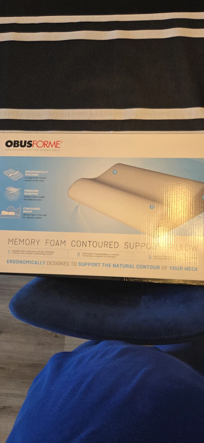 ObusForme Memory Foam Contoured Support Pillow