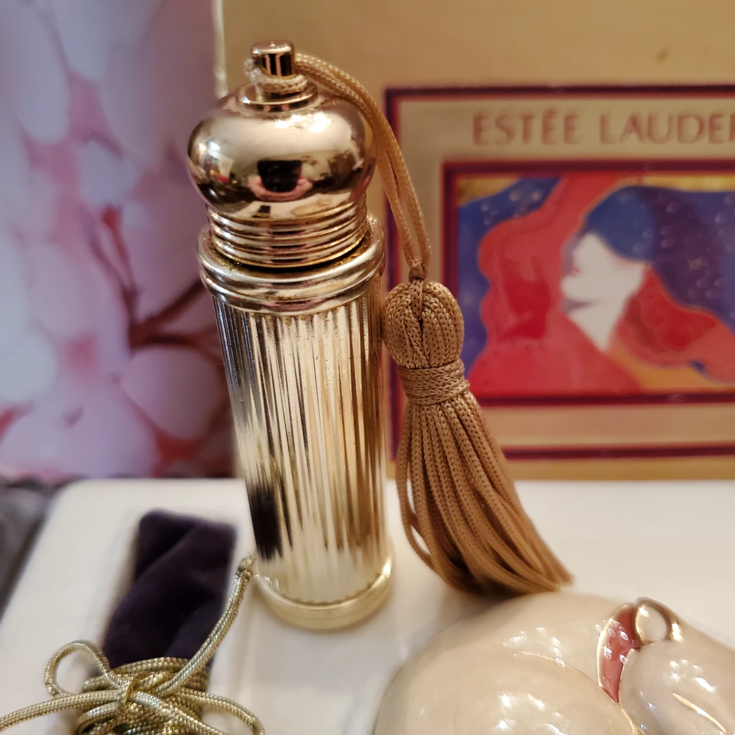 Estée Lauder & Mackie EDP Cream & Oil 14k Gold Plate - photo 4