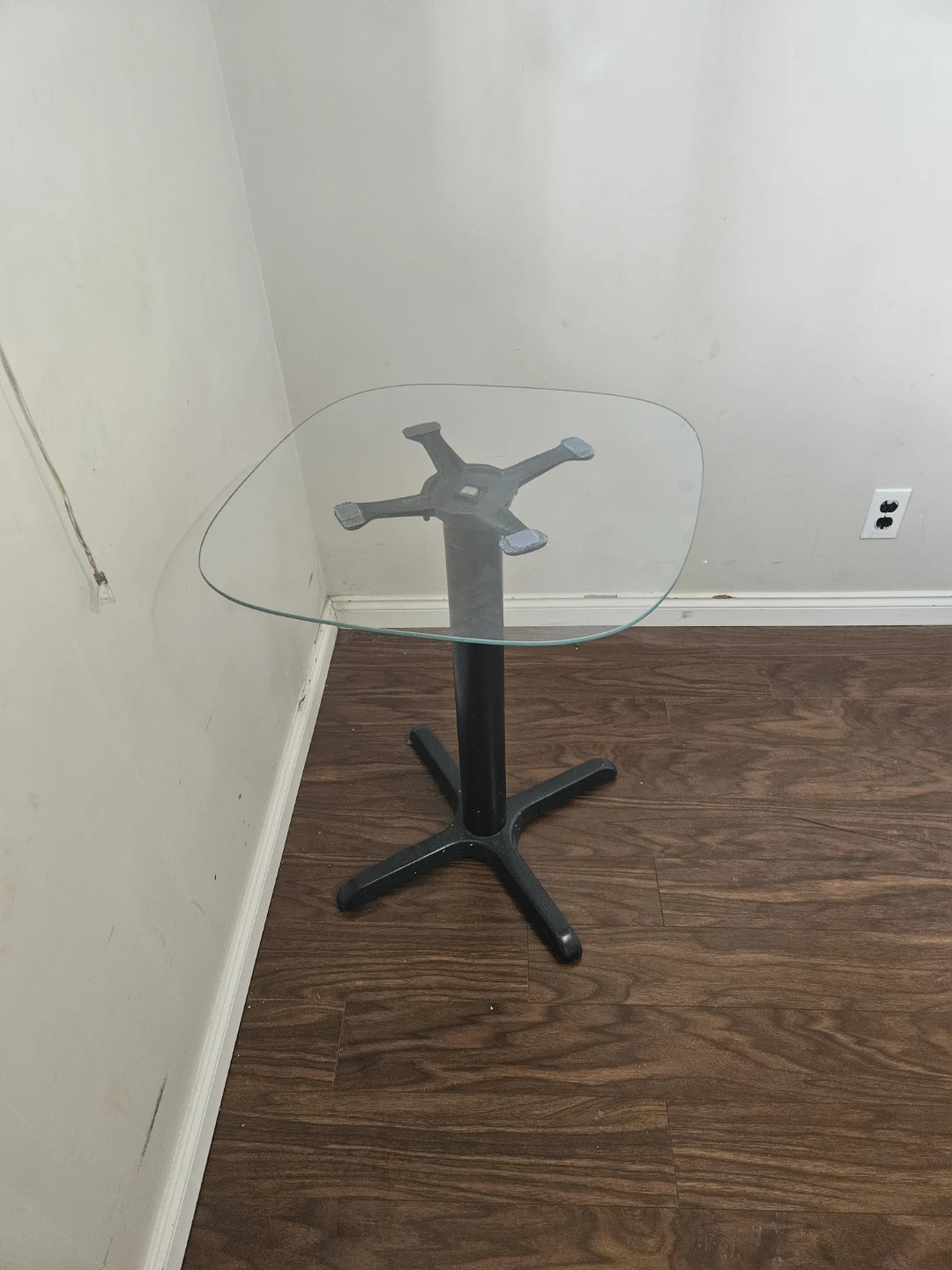 Glass Top Side Table - photo 5