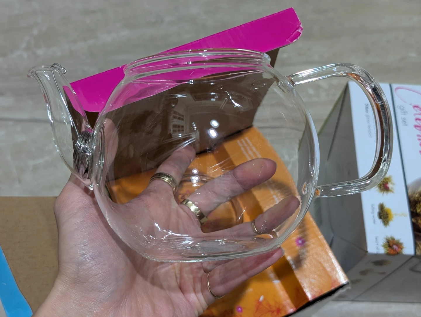 NEW Teaposy Celebrate Glass Teapot Gift Set - photo 2