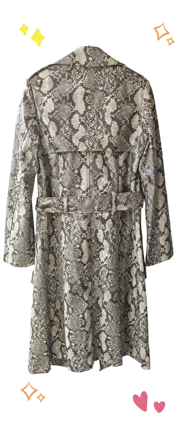 Guess Snake Print Trench Coat - photo 2