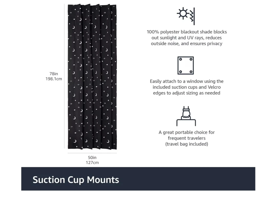 Toddler Portable Travel Window Blackout Shades - photo 4