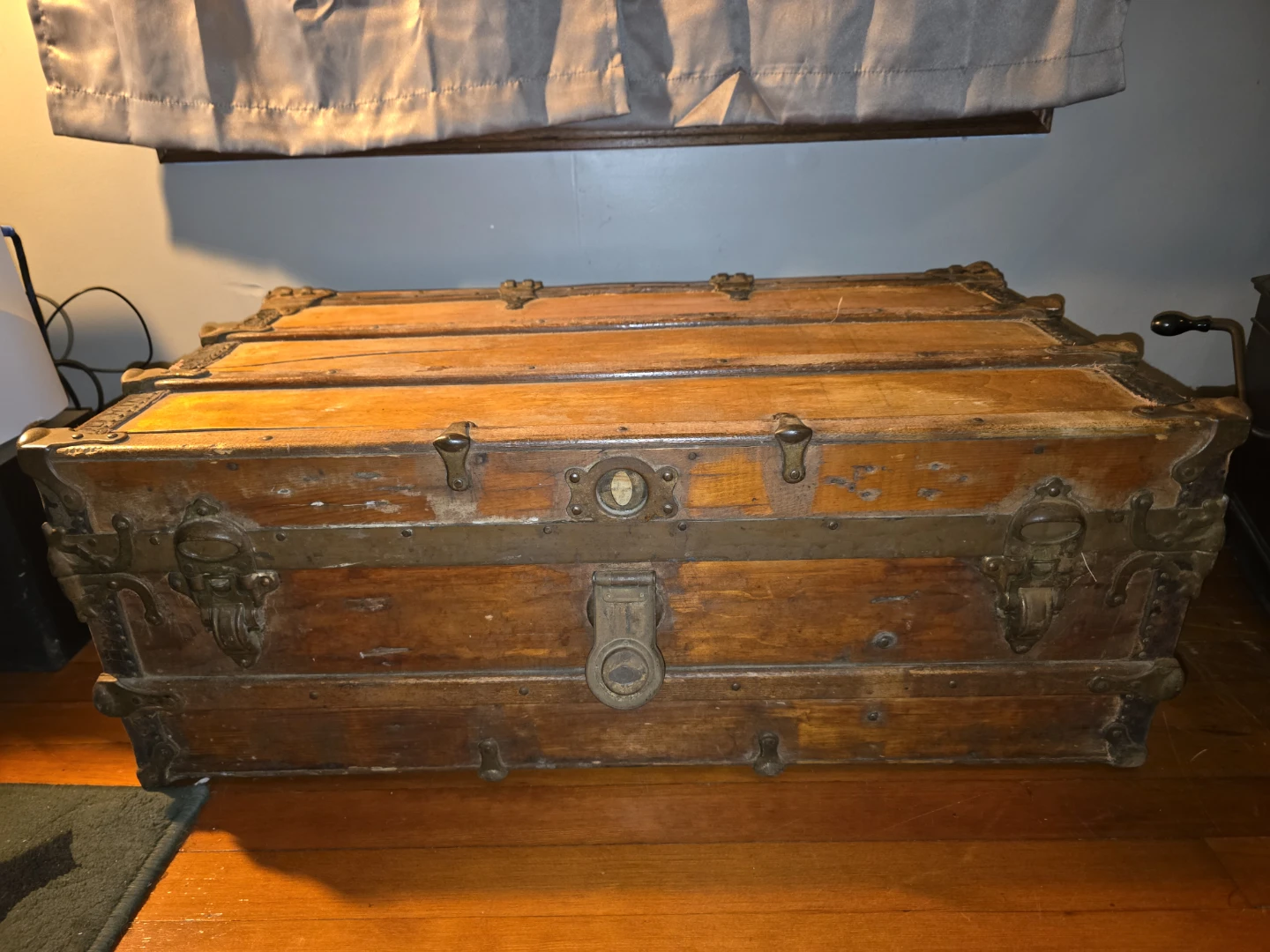 Vintage Steamer Trunk Travel Chest