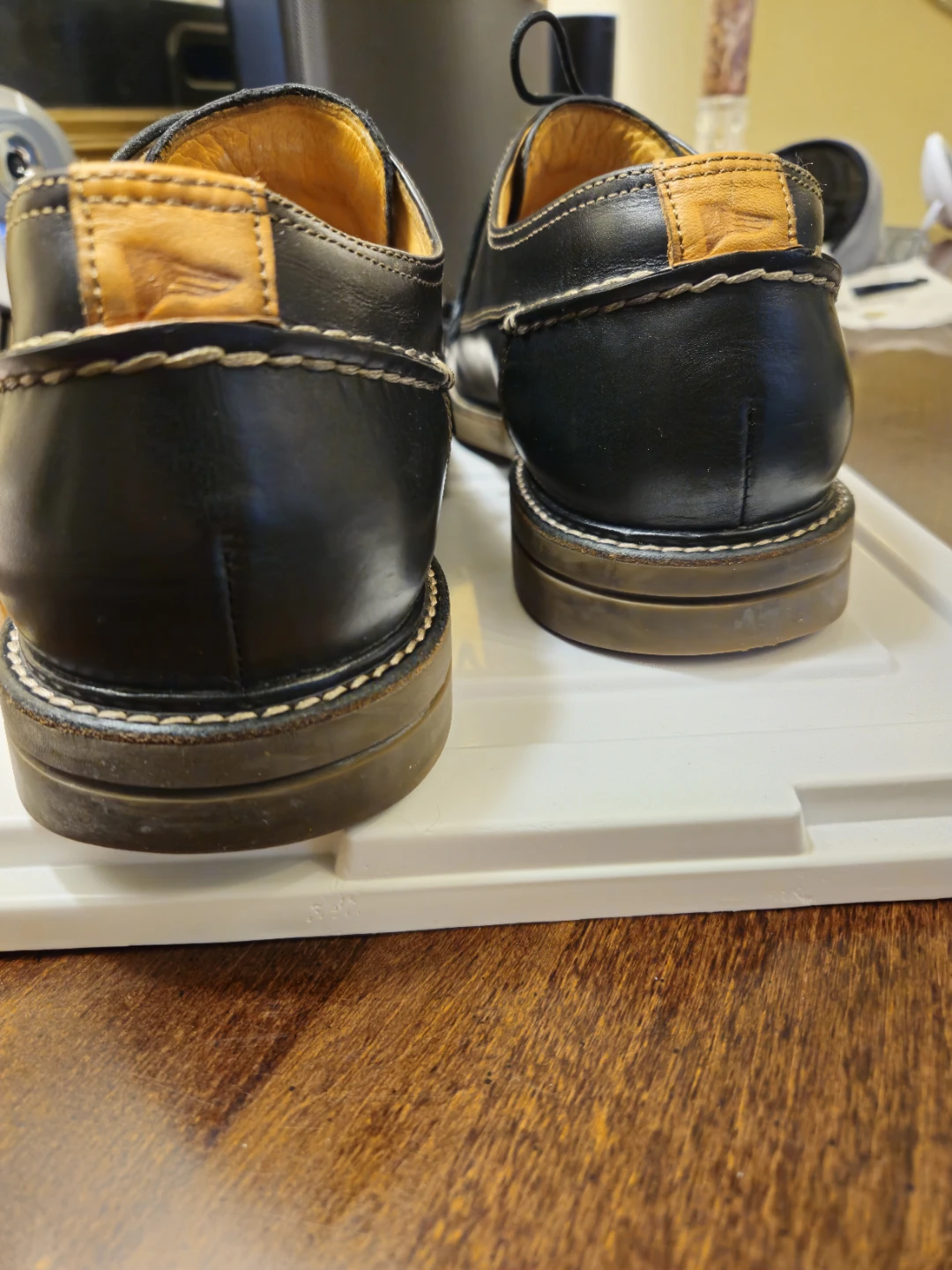 Sperry Top-Sider Men's Black Leather Dress Shoes - photo 3