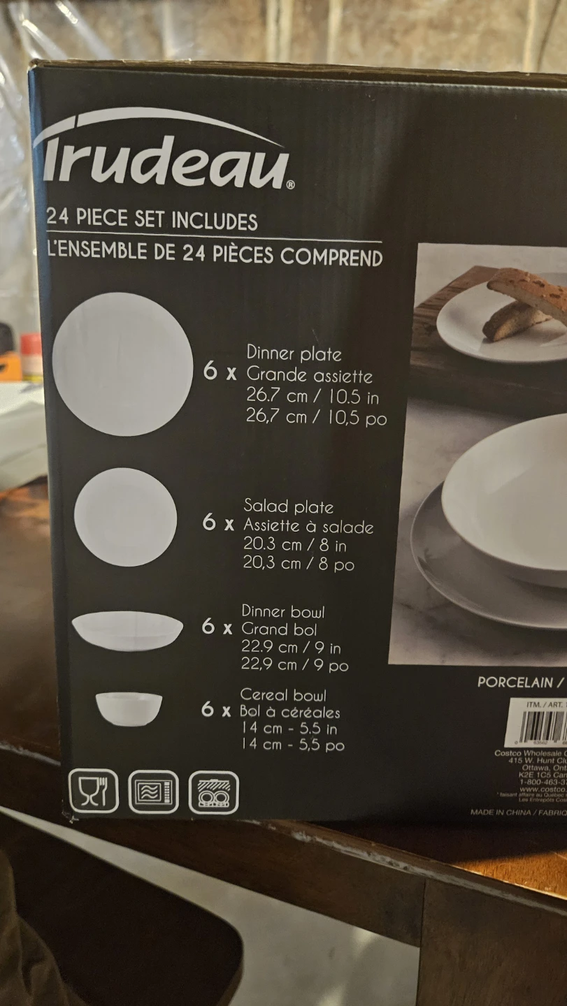 Trudeau 24-Piece Porcelain Dinnerware Set - photo 3