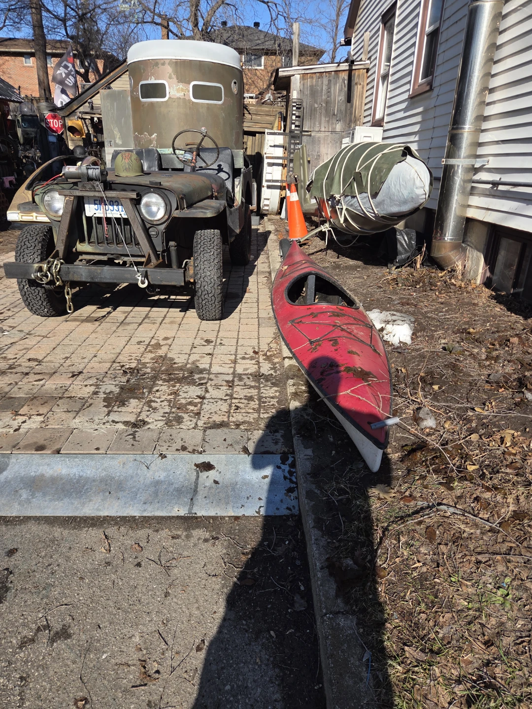 Red Kayak $100.   Just kayak.  Come get er