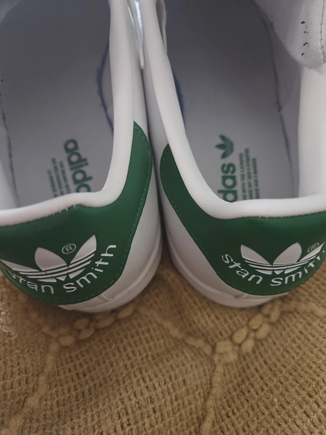 Adidas Stan Smith White Green Sneakers - photo 4