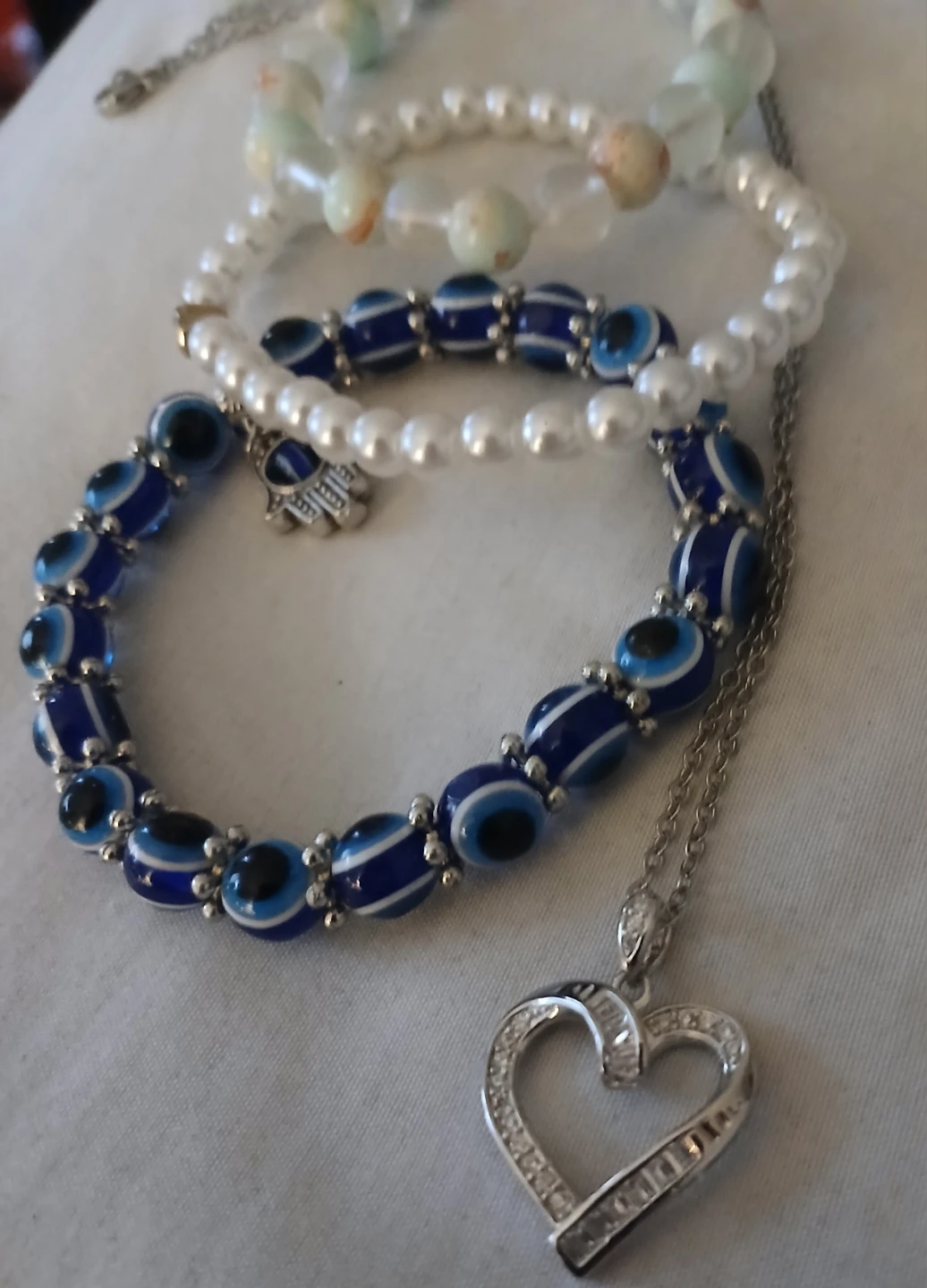 Assorted Bracelets and Heart Necklace Set - photo 2
