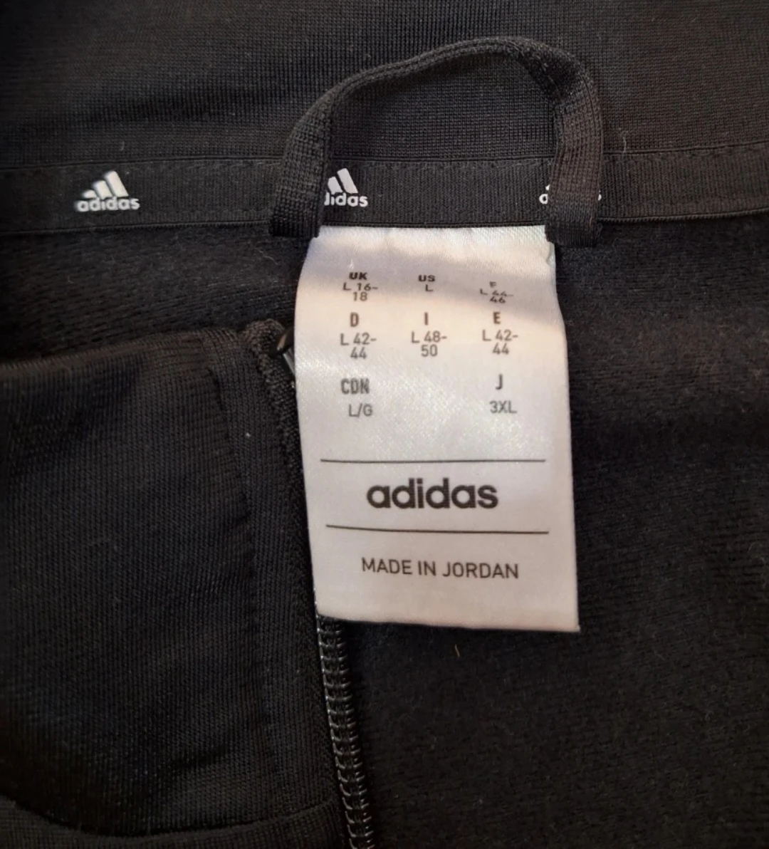 Adidas Track Jacket - Black - Size 3XL - photo 2