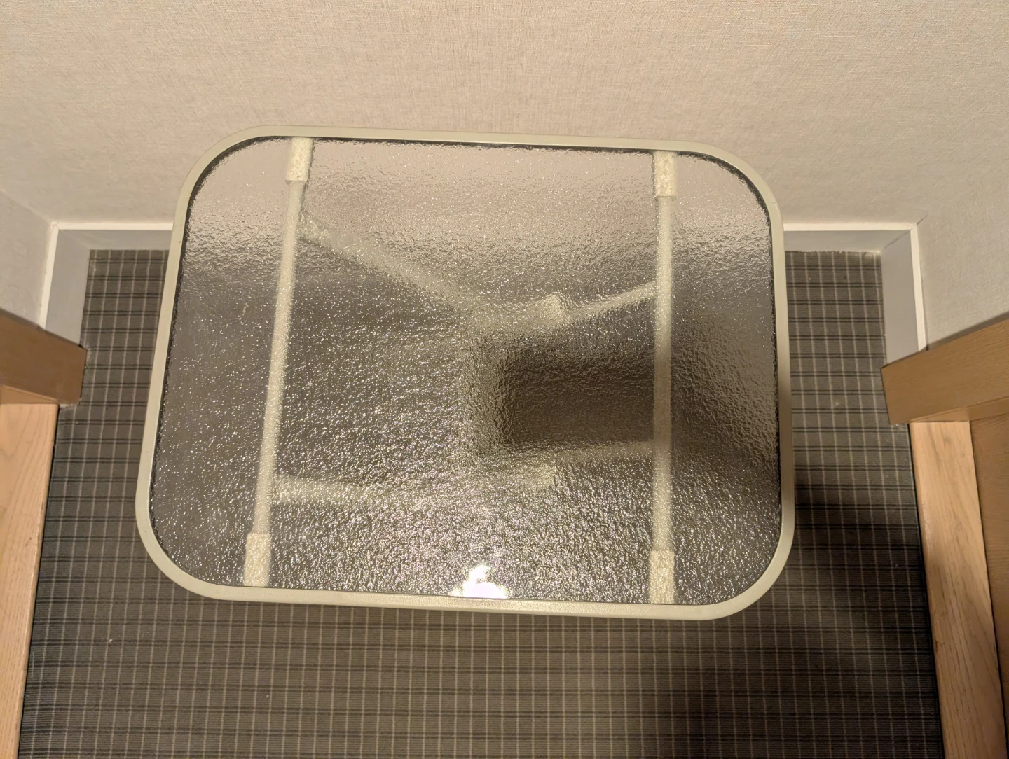 Folding Glass Top Side Table - photo 2