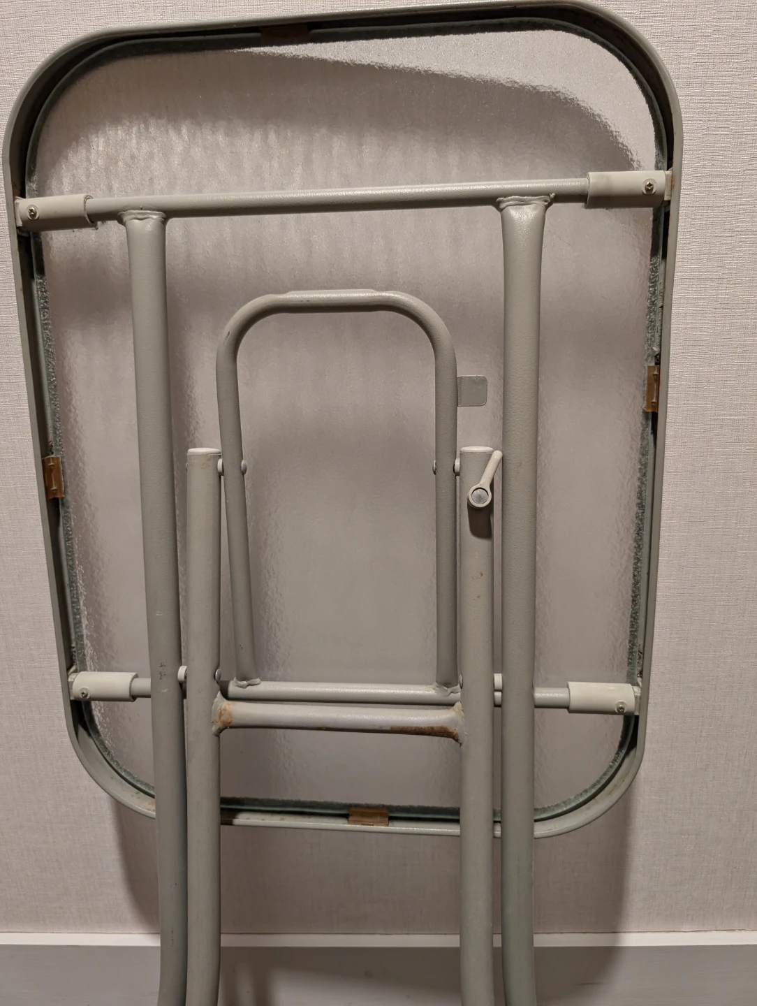 Folding Glass Top Side Table - photo 4
