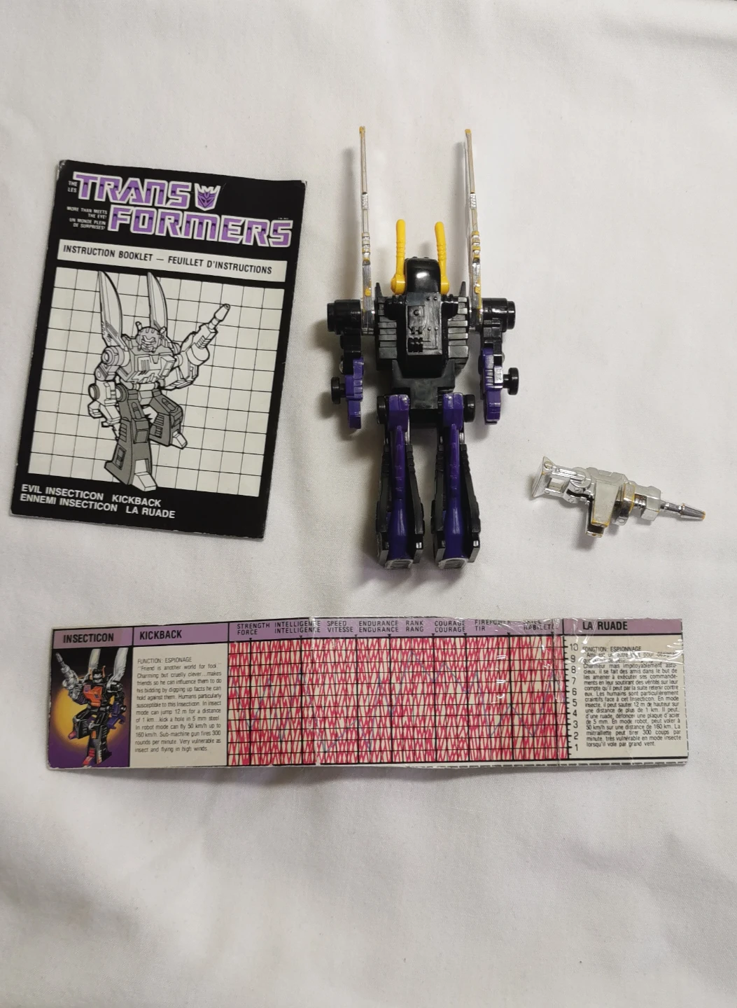 Transformers G1 Insecticon Kickback Action Figure - photo 2