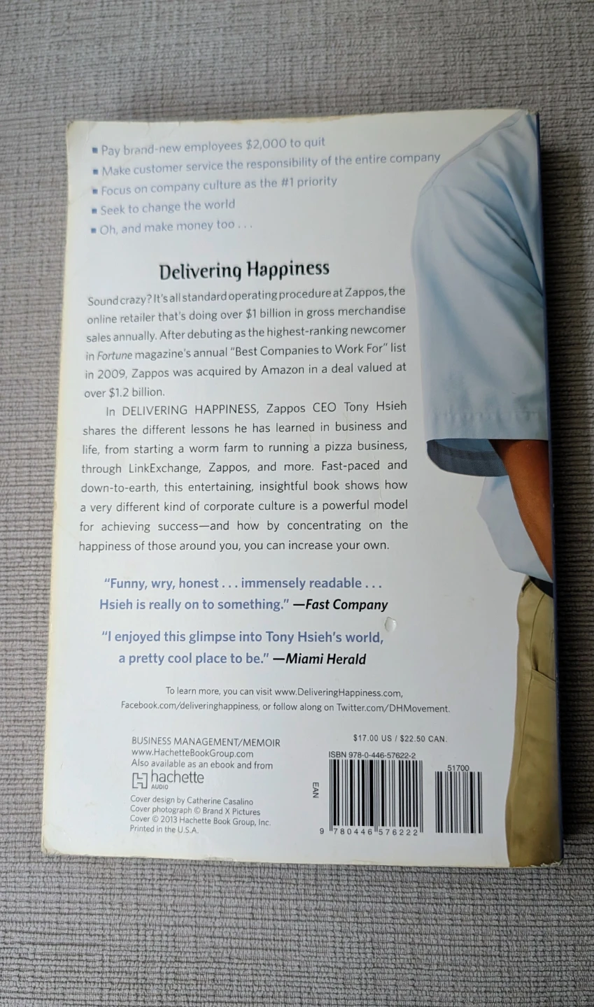Delivering Happiness Book - photo 2