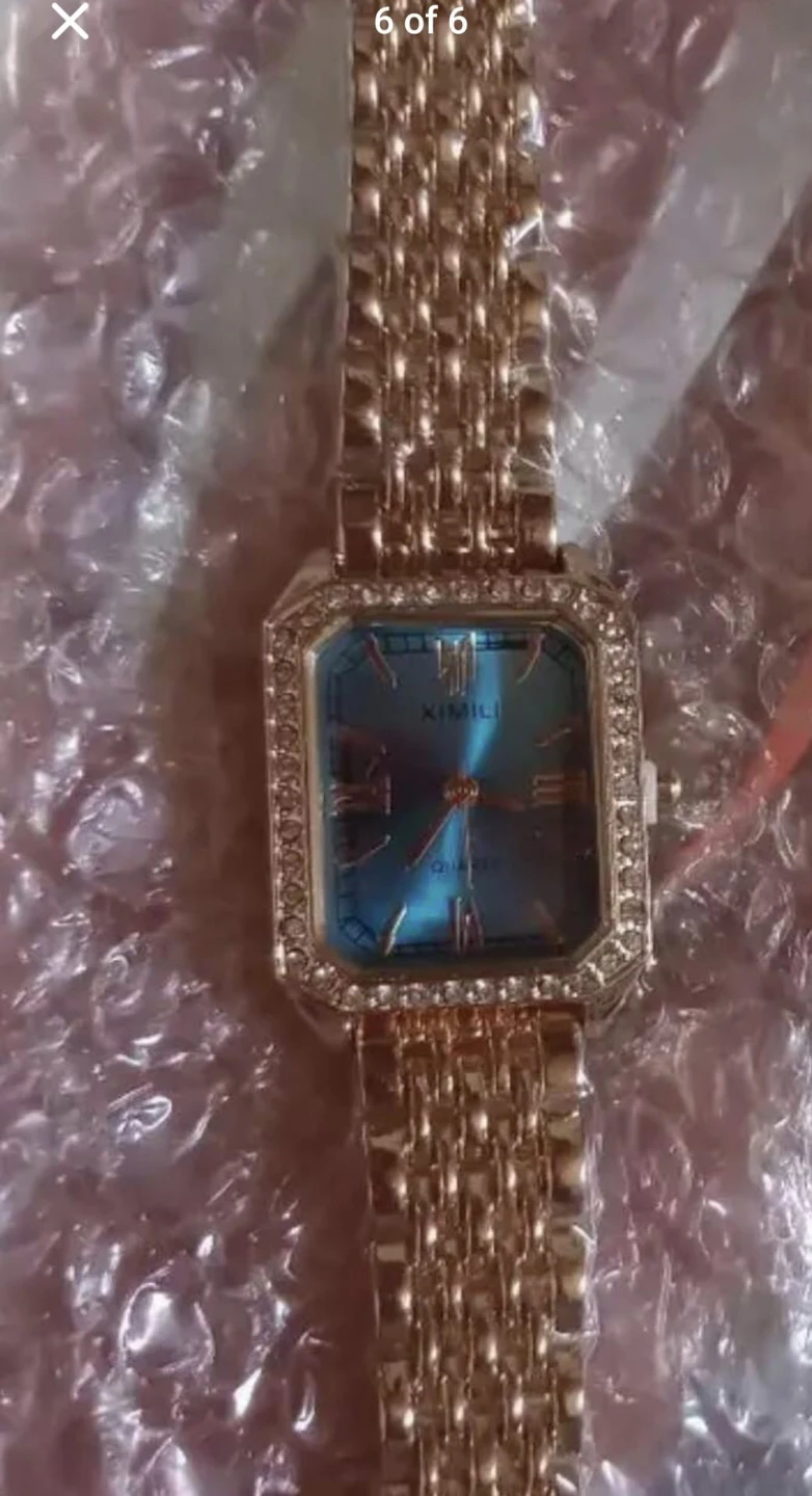 Ximili Women's Gold-Tone Watch with Blue Face - photo 3