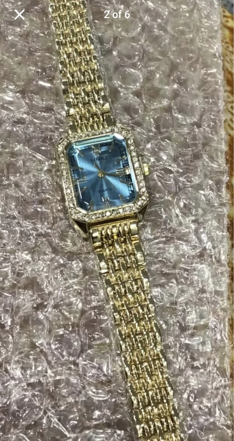 Ximili Women's Gold-Tone Watch with Blue Face - photo 5