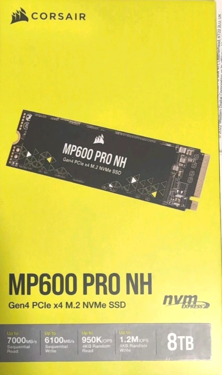 Corsair MP600 PRO NH 8TB Gen4 PCIe x4 M.2 NVMe SSD