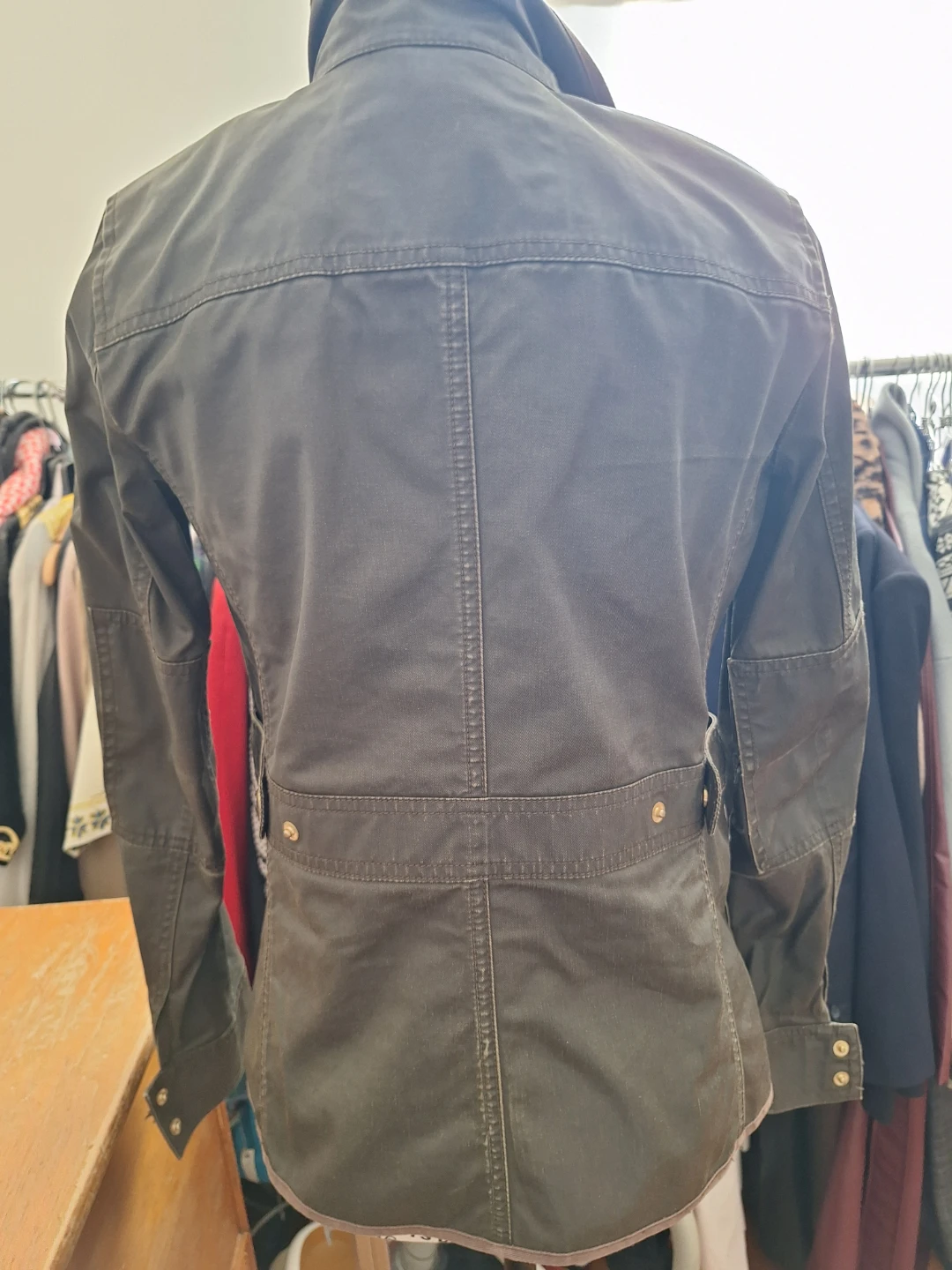 J Crew Waxed Cotton Jacket - Olive Green - photo 5