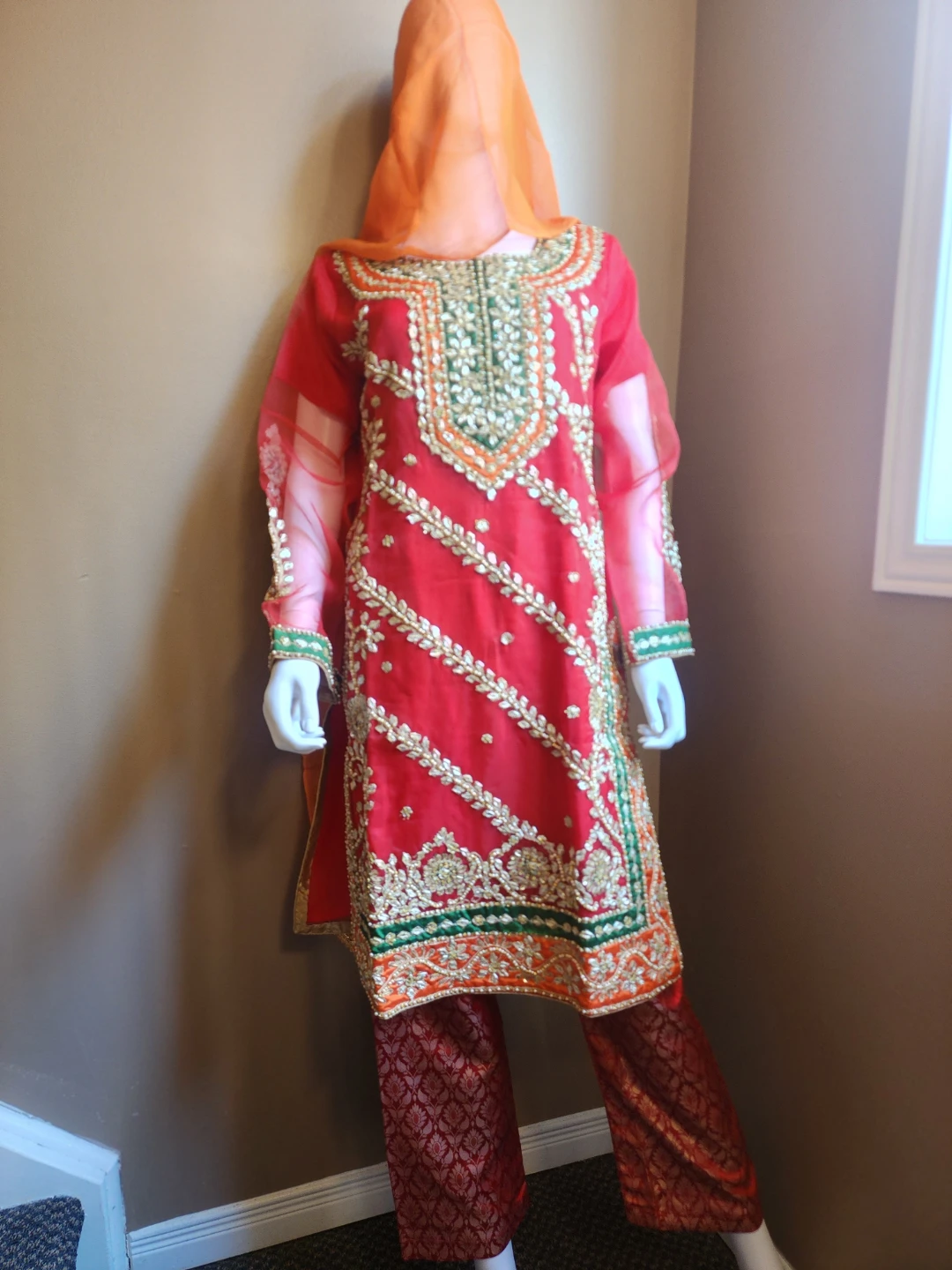 Embellished Salwar Kameez Suit with Dupatta