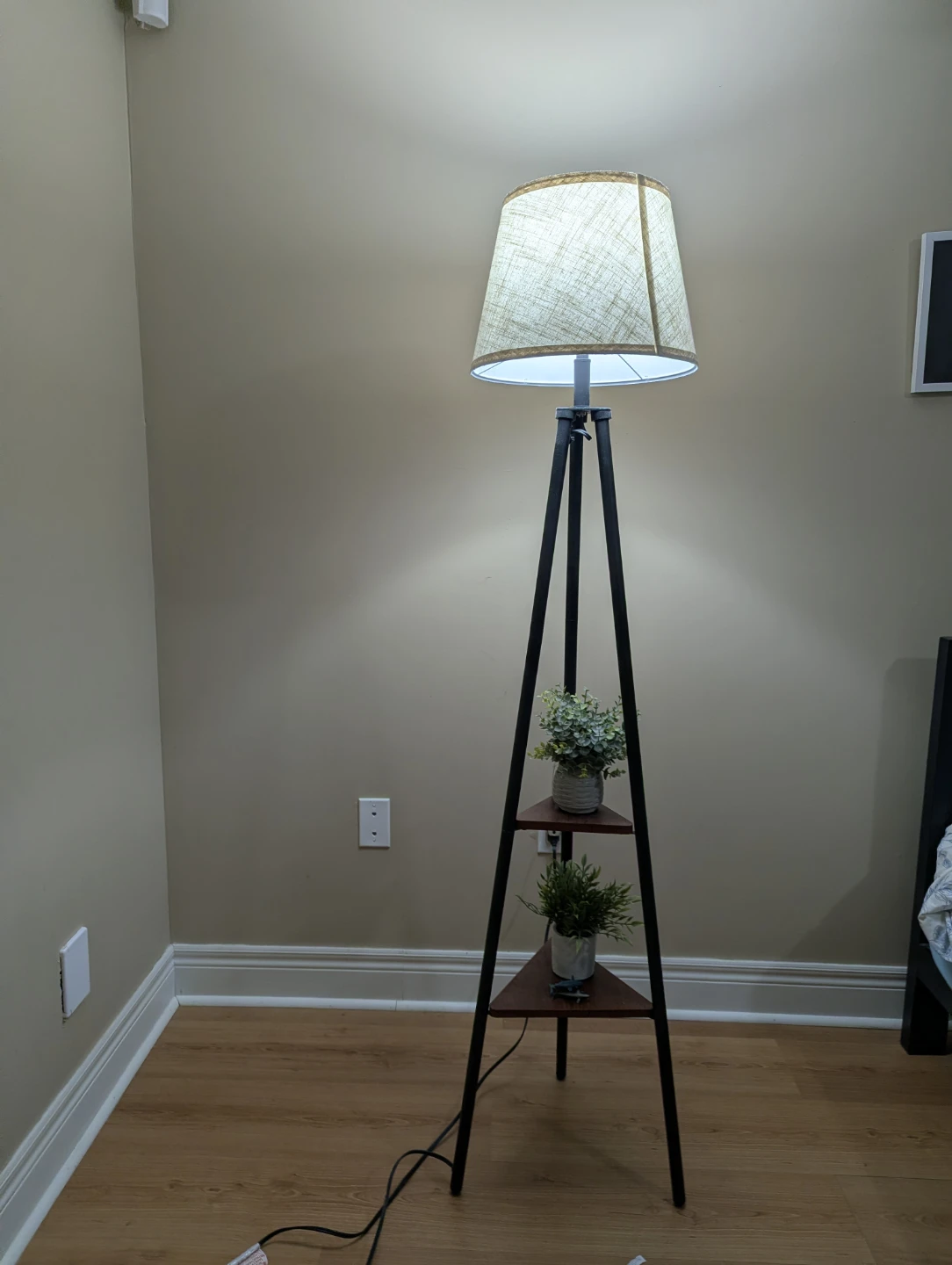 Floor Lamp with Shelves