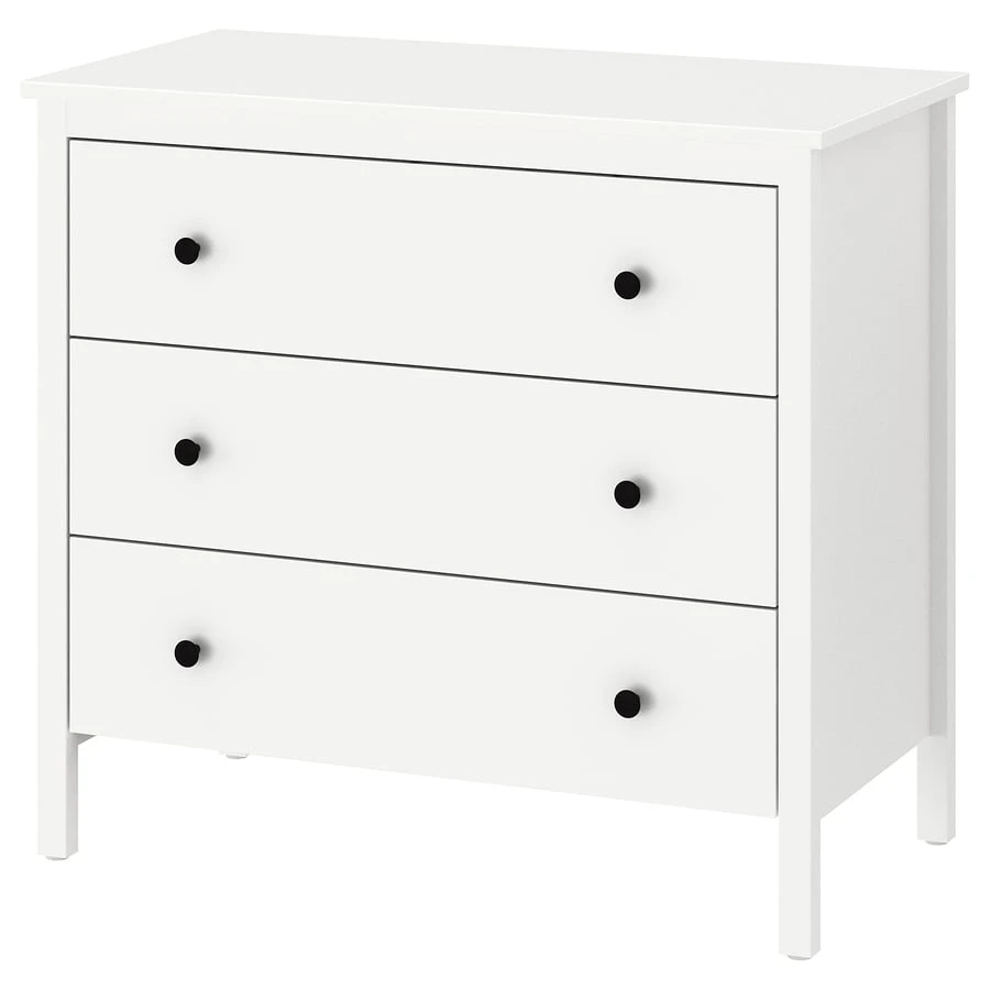 IKEA KOPPANG 3-drawer dresser in white - photo 5