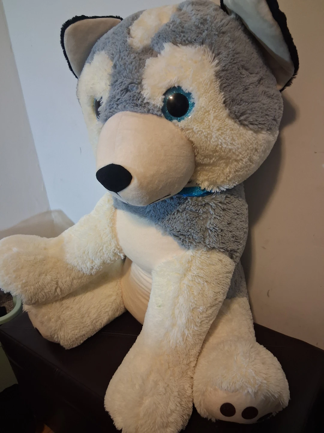 Giant Plush Husky Dog Stuffed Animal - photo 2