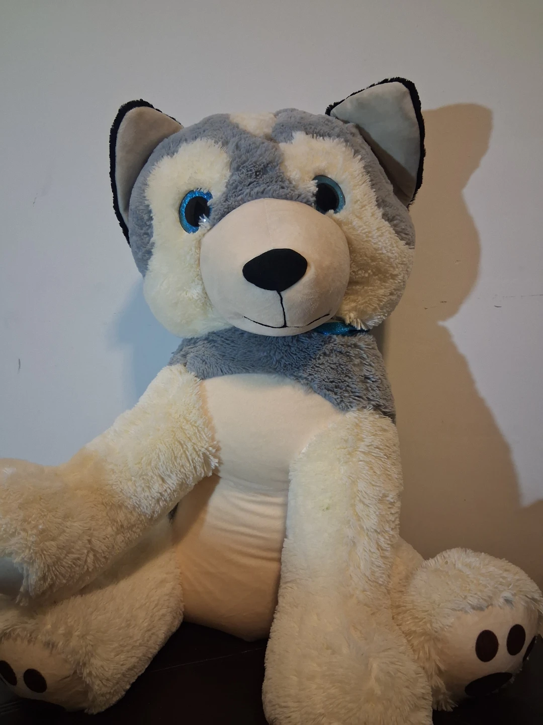 Giant Plush Husky Dog Stuffed Animal - photo 3
