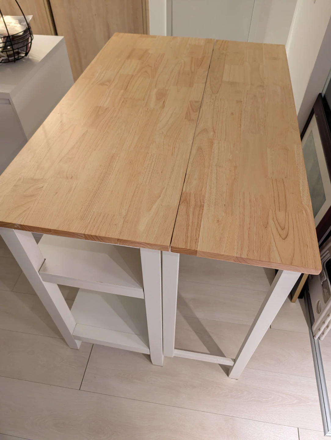 Kitchen Island Cart with Shelves - photo 2
