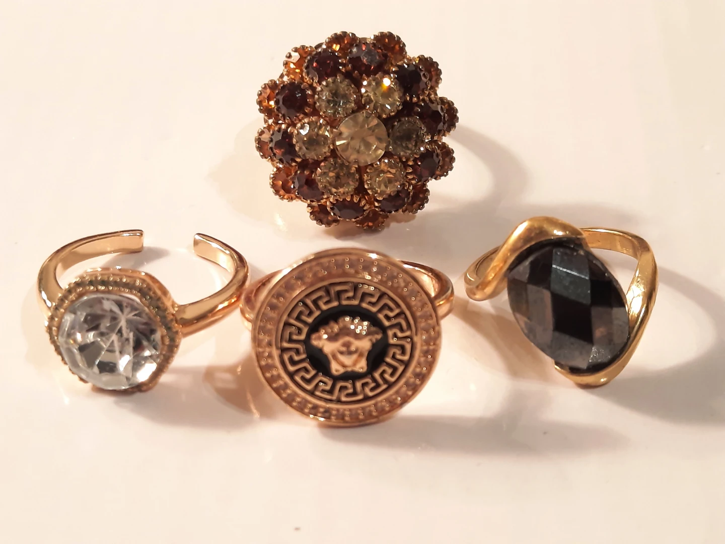 Versace Medusa Ring and other rings