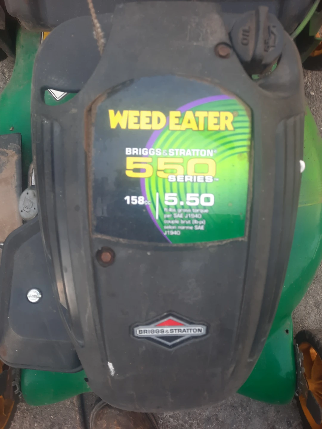 2010 weed eater push mower - photo 3