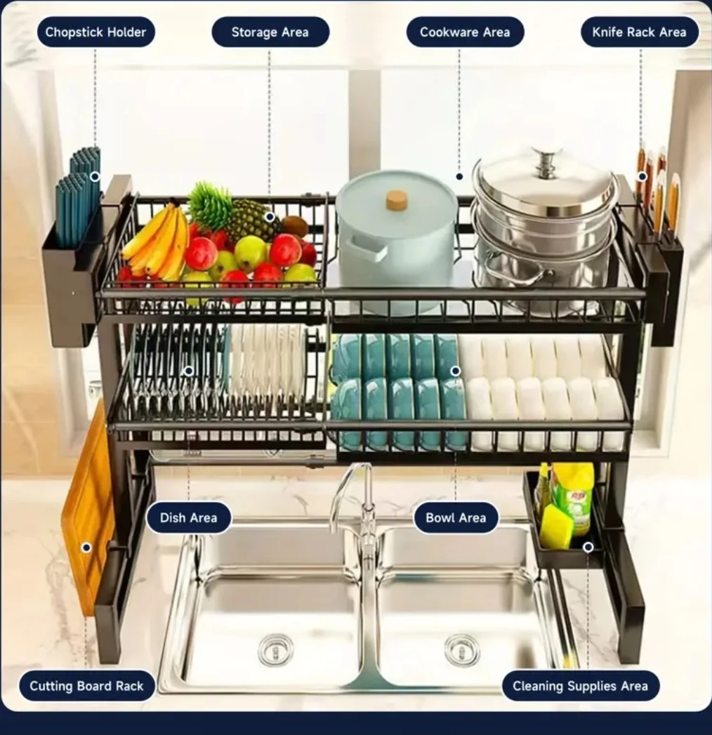 Brand new in Box - Adjustable Over-the-Sink Dish Drying Rack - photo 2