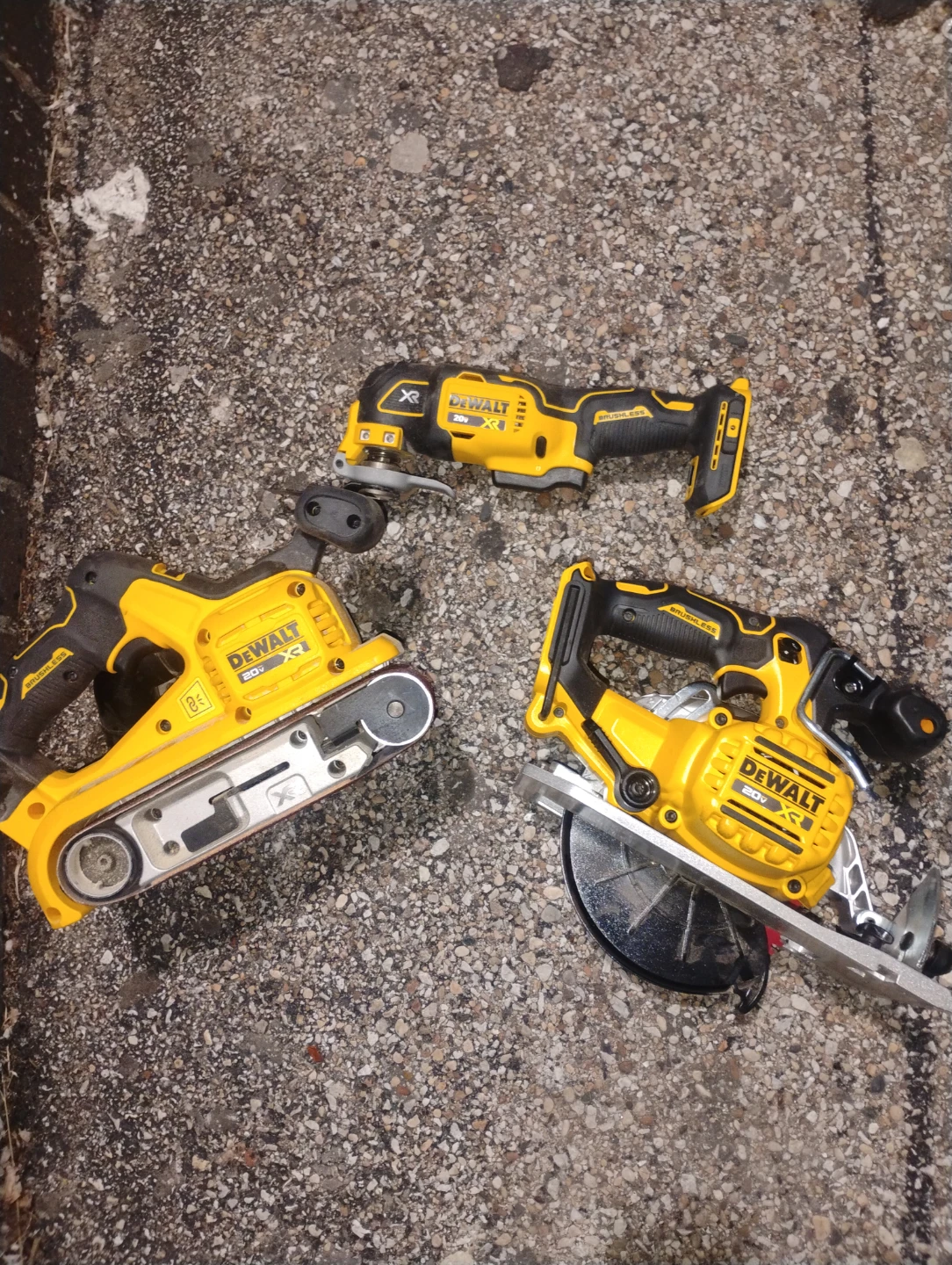 DeWalt 20V XR  tools together