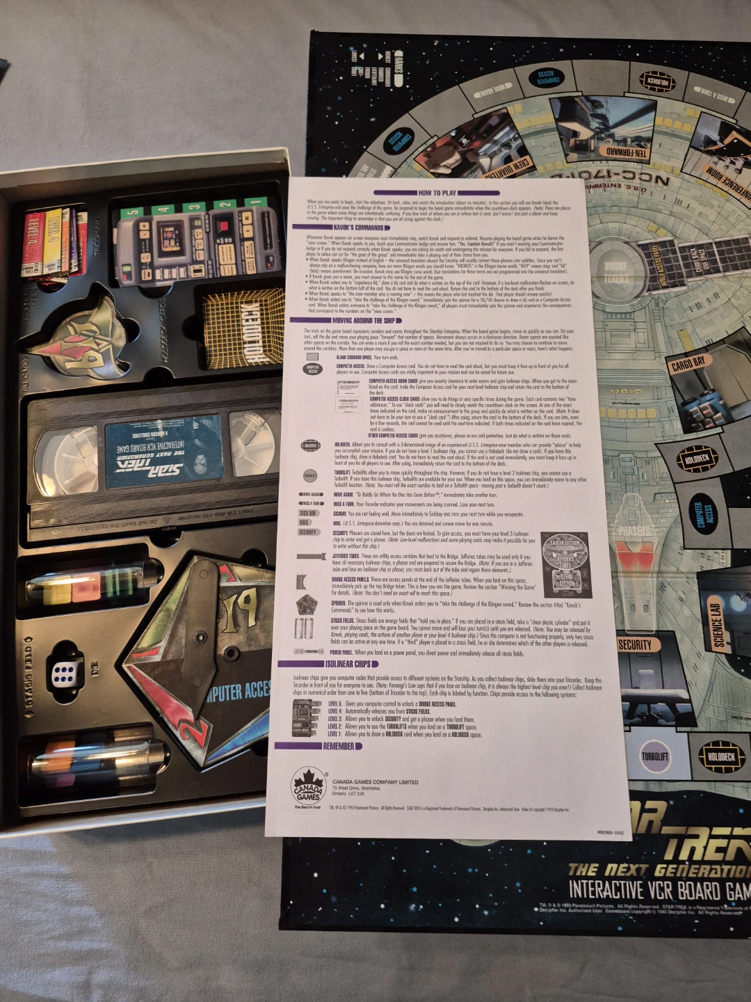 Star Trek: The Next Generation Interactive VCR Board Game - photo 2