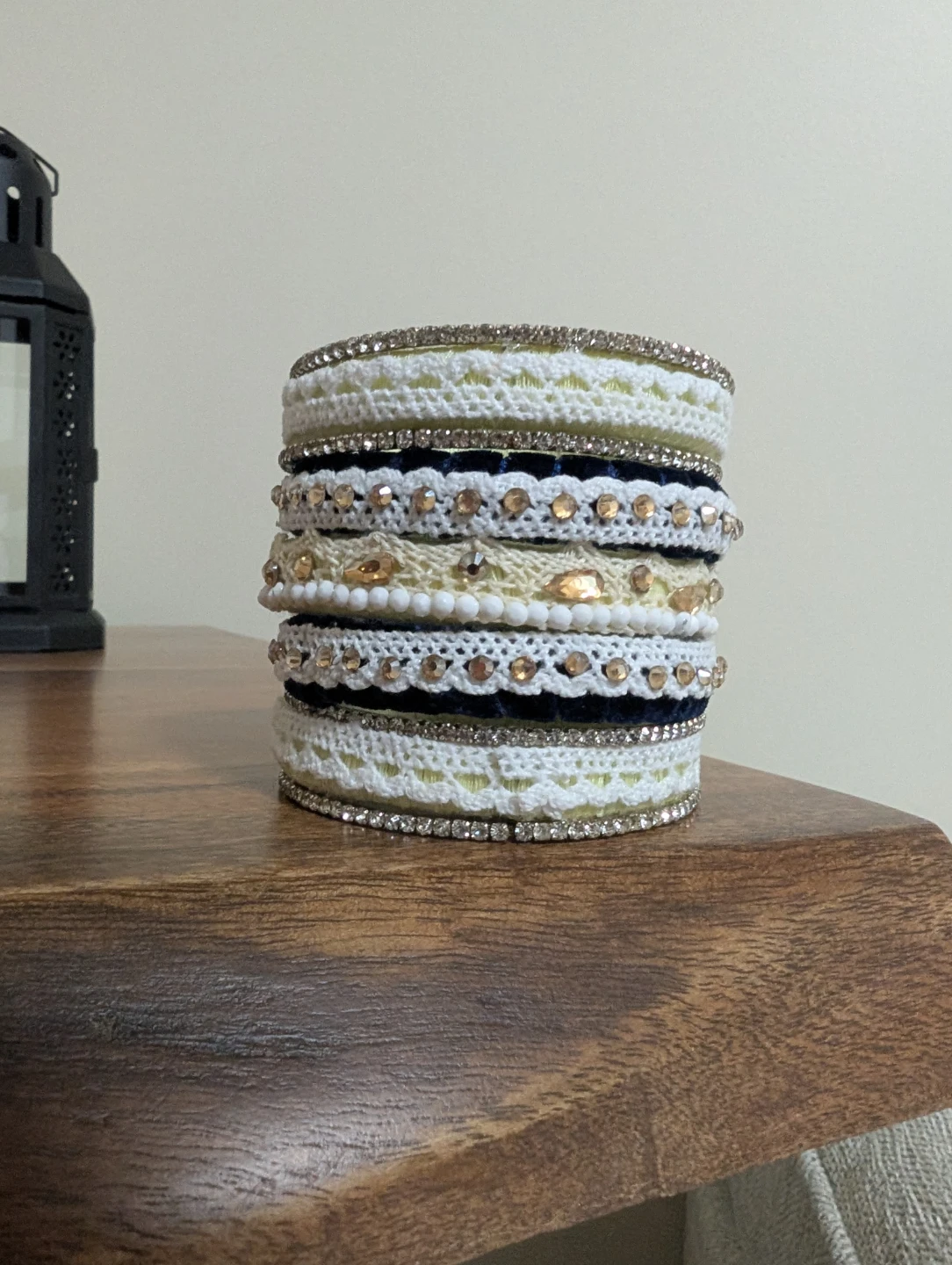 Handmade Bangles - Nush. Velvet and thread bangles - photo 4