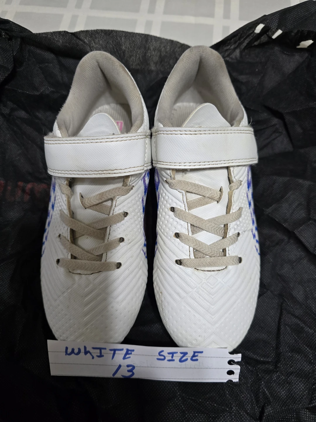 Kids Soccer Cleats Size 13 White - photo 2