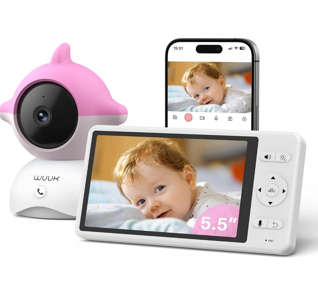 WUUK Baby Monitor 5.5" Screen