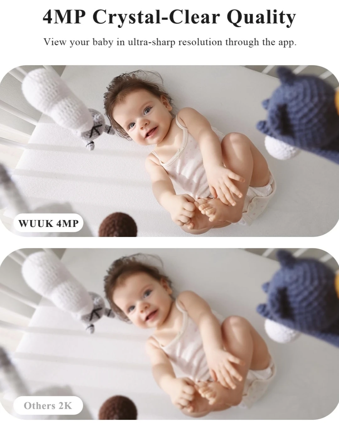 WUUK Baby Monitor 5.5" Screen - photo 3