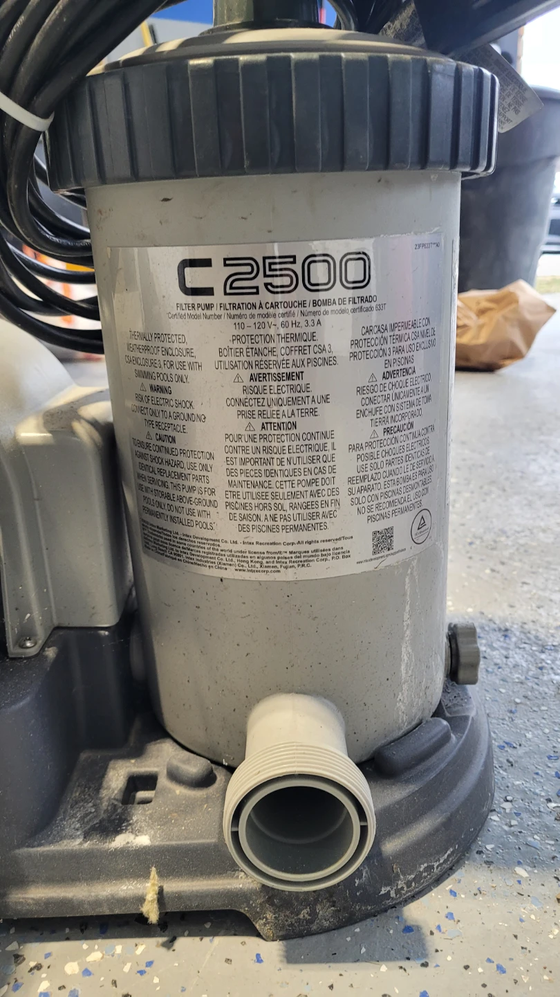 INTEX C2500 Pool Pump Filter - photo 2