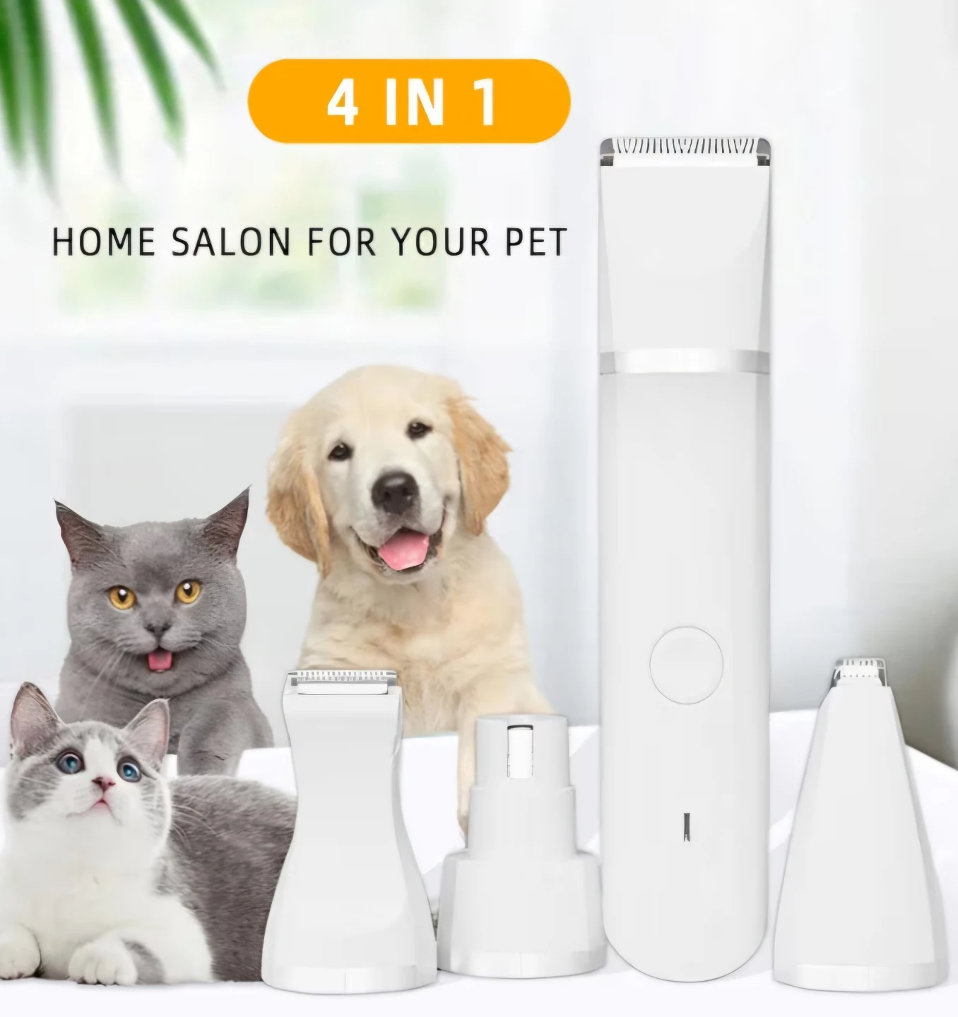 4-in-1 Pet Trimmer Grooming Kit - USB Rechargeable 🥕 - photo 4