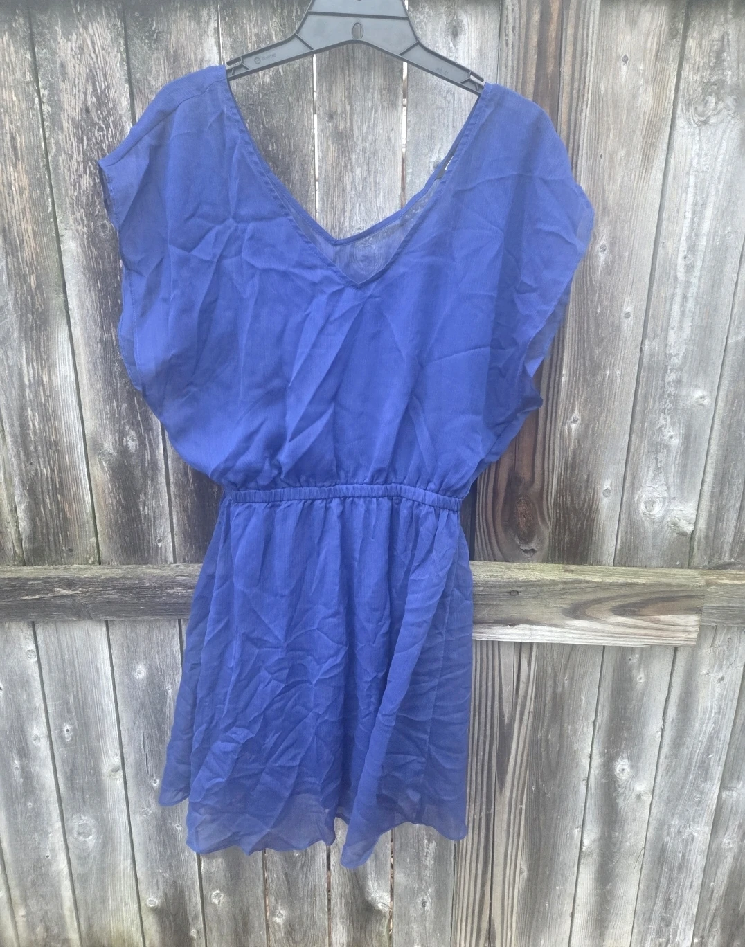 Express Royal Blue Chiffon Dress