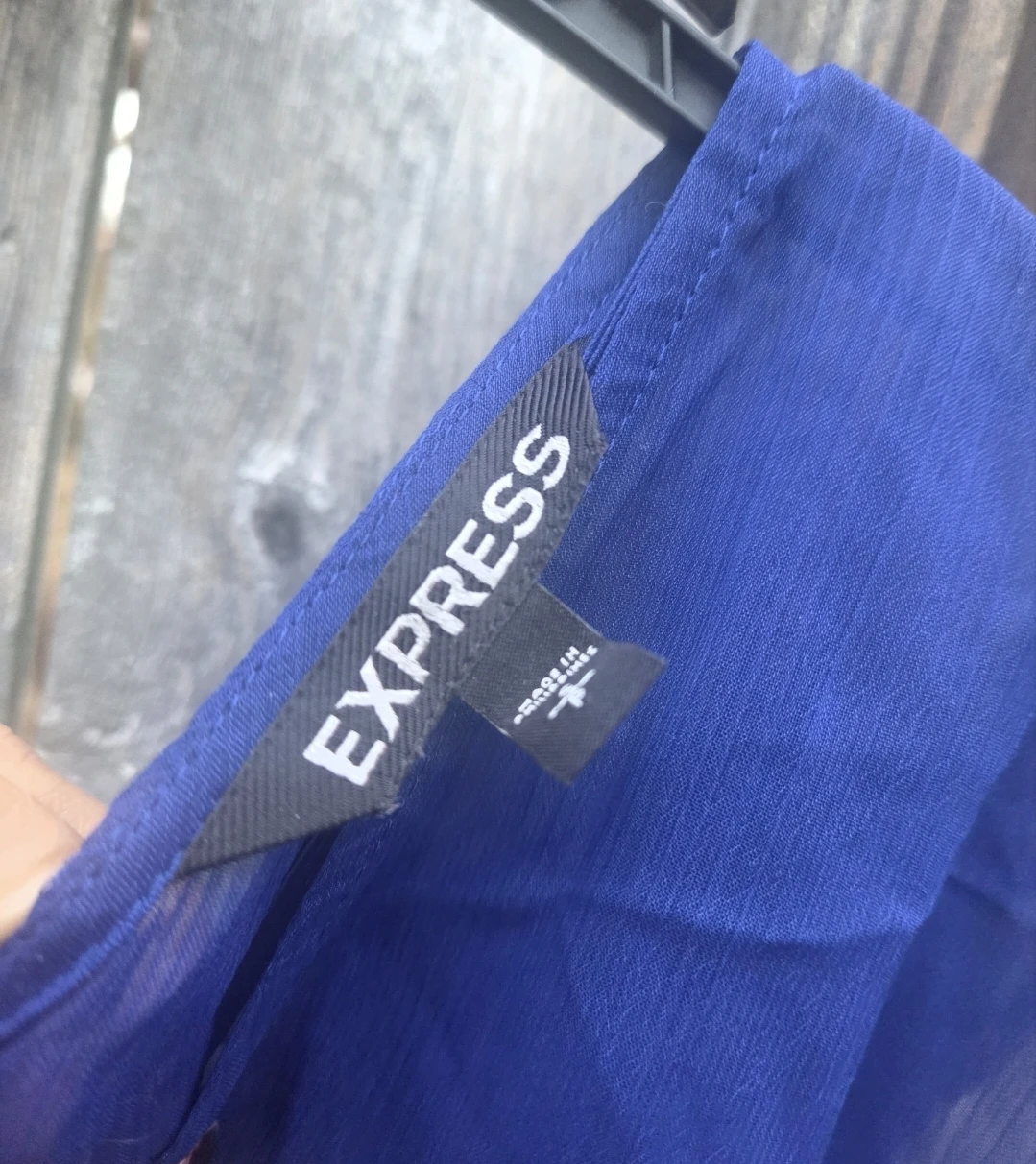 Express Royal Blue Chiffon Dress - photo 2