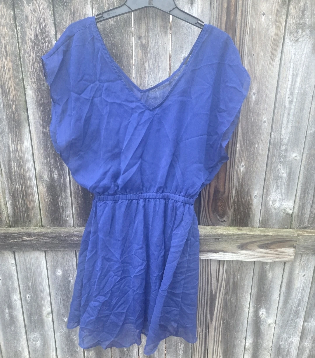 Express Royal Blue Chiffon Dress - photo 5