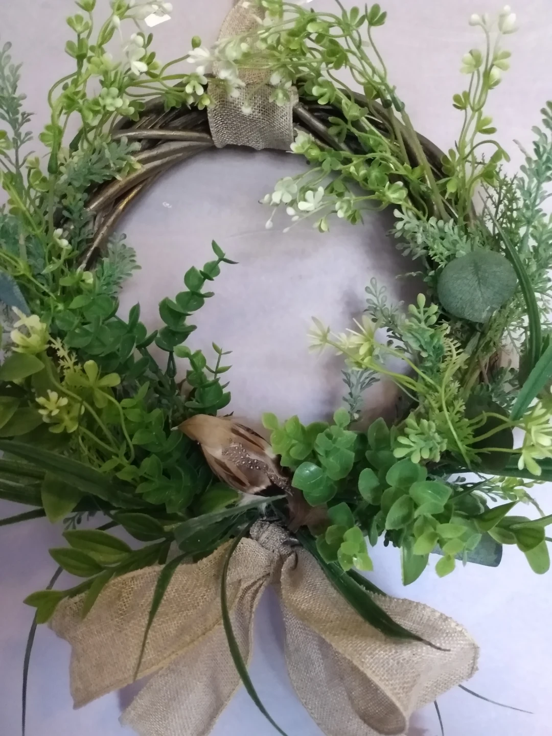 Spring Wreath with Bird and Bow - photo 2